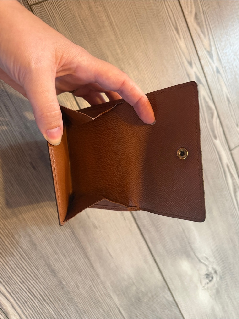 Louis Vuitton Monogram Canvas Wallet Card Holder in Brown and Gold - Picture 6 of 9